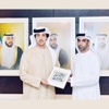 منصور بن زايد يتسلم نسخة من كتاب “روح التضامن”