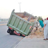 «انهيار» يصطاد شاحنة بجشة الأحساء