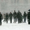 عاصفة ثلجية تعقب إعصار ساندي