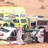 الطريق مازال يحصد الأرواح دون تدخل وفاة 6 شباب بحادث على طريق قبة - الأسياح