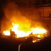 مجهولون يشعلون النيران في مجلس مدينة كرداسة