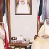 ولي العهد استقبل المبارك والحمود