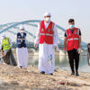 178 متطوعاً يشاركون في حملة تنظيف شاطئ ربدان بأبوظبي