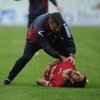 فيديو / وفاة اللاعب موروسيني اثناء المباراة