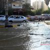 كسر ماسورة مياه يتسبب في غرق ٣ شوارع بالعمرانية الغربية