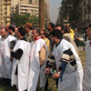 حزب الثورة ينظم وقفة صامتة بالتحرير للمطالبة بحقوق مصابى 25 يناير