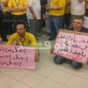 صور.. إضراب العاملين بكارفور المعادى