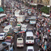 اختناق مروري بميدان التحرير لغياب رجال الأمن واللجان الشعبيةبعد فض الاعتصام