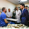 ولي العهد يطمئن على اللاعب هايل
