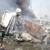 عشرات القتلى والجرحى في انفجارين بدمشق عشرات القتلى والجرحى في انفجارين بدمشق