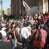 صور..تزايد الأعداد فى مظاهرة دار القضاء