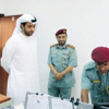 راشد المعلا يتفقد القيادة العامة لشرطة أم القيوين
