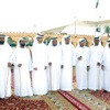 سعيد وهزاع بن طحنون يحضران أفراح العامري