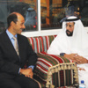 طحنون بن محمد يستقبل السفير الأميركي