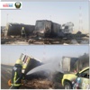 حريق ثلاث مركبات في أبوظبي
