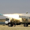 ايران تطلق صواريخ على مجسم "لقاعدة اجنبية" خلال مناوراتها العسكرية ايران تطلق صواريخ على مجسم "لقاعدة اجنبية" خلال مناوراتها العسكرية