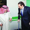 الملك عبدالله استقبل الحريري