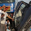 إصابة 4 مجندين فى إنقلاب سيارة شرطة جنوب الغردقة