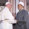 «بن زايد» يستقبل البابا فرانسيس وشيخ الأزهر الشريف