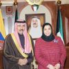 سمو ولي العهد يستقبل الدكتورة سعاد الصباح سمو ولي العهد يستقبل الدكتورة سعاد الصباح