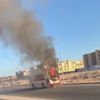 اشتعال النيران بأتوبيس في طريق «الغردقة- الجونة» (صور) اشتعال النيران بأتوبيس في طريق «الغردقة- الجونة» (صور)