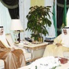 ولي العهد استقبل محمد الخالد والكايد وياسر محمود عباس
