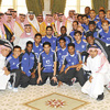 أمير الرياض يستقبل الهلاليين ويهنئهم بكأس ولي العهد