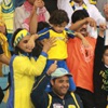 صور / الجماهير تحتفل بـ "النصر" تحت المطر