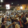 الآلاف من متظاهري الفيوم في مليونية «لا للإرهاب».. وطائرات الجيش تلقي الأعلام