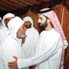 محمدبن سعود يقدم العزاء لأسرة كاسين