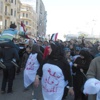 مظاهرات المنصورة تزف المقتولين بالنعوش