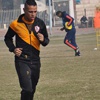 حازم إمام خارج مباراة الزمالك والمصرى