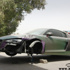 حادث اودي ار ايت المعدلة بسبعة الوان في مدينة دبي بالصور Audi R8 Crashed in Dubai