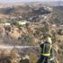 مدني النماص يسيطر على حريق في جبل ناصر