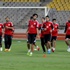 المنتخب يتدرب على ملعب ' ساحق ريال مدريد '