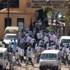 احتراق مبنى خلال إحتجاجات مناهضة للحكومة في السودان