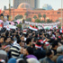 مئات المصريين يتوافدون إلى الميادين للاحتفال بالذكرى الثالثة لثورة 25 يناير