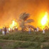 حريق هائل يدمر 11 فدان قمح بمزرعة فى المنيا حريق هائل يدمر 11 فدان قمح بمزرعة فى المنيا