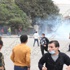 مناوشات بين الأمن وصبية بميحط ميدان التحرير.. والشرطة تطلق الغاز