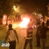 جسر الزرقاء: حرق اطارات ورشق رجال الشرطة بالحجارة وتوتر حتى فجر اليوم الاحد