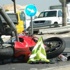 اصابة خطيرة لسائق دراجة نارية جراء حادث على مفرق كفرمندا