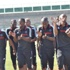 لاعبو أورلاندو يرقصون على ملعب الجونة قبل مواجهة الزمالك