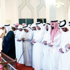 سعود القاسمي يؤدي صلاة الجنازة على جثمان سعيد سالم المسافري