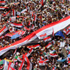 أهالي «6 أكتوبر» يهدون معتصمي «رابعة» علم مصر بطول 150 مترًا