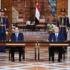 السيسي ومنصور يوقعان وثيقة تسليم وتسلم السلطة لأول مرة في تاريخ مصر