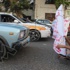 بالصور..أهالي مصابي الثورة يقطعون شارع القصر العيني