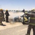 إخماد حريق مركبة في الضجيج